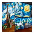LEGO Ideas 21333 Vincent Van Gogh - La Nuit Étoilée, Reproduction de Tableau sur Toile