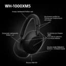 Casque SONY WH-1000XM5 Noir