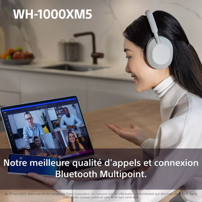 Casque SONY WH-1000XM5 Argent – Image 14