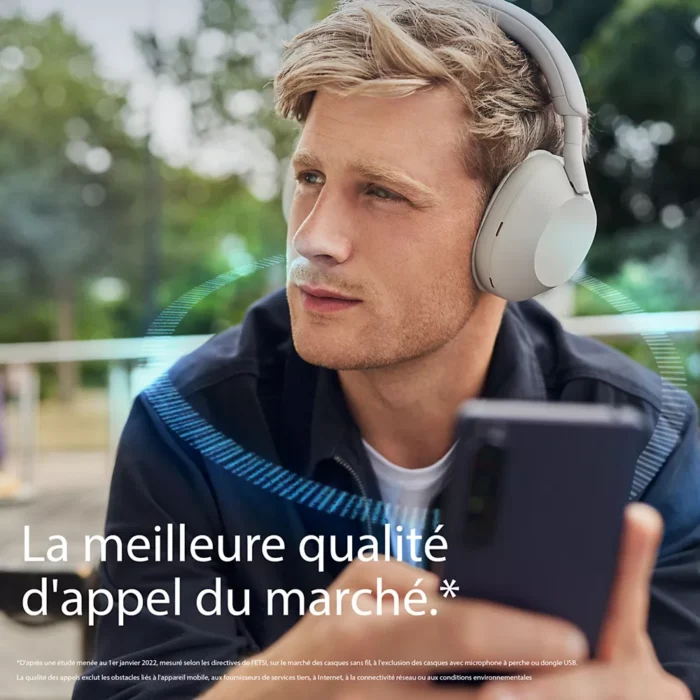 Casque SONY WH-1000XM5 Argent – Image 5