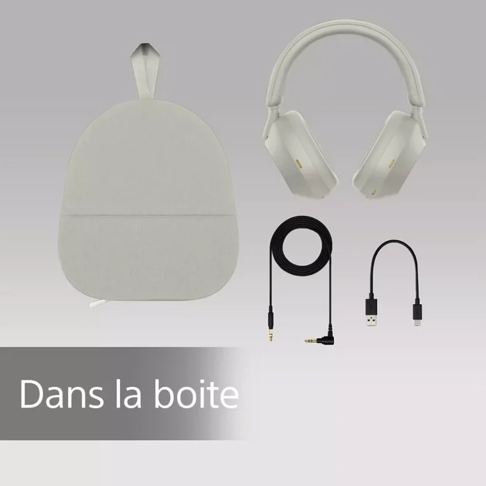 Casque SONY WH-1000XM5 Argent – Image 9