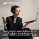 Casque SONY WH-1000XM6 IA Bleu