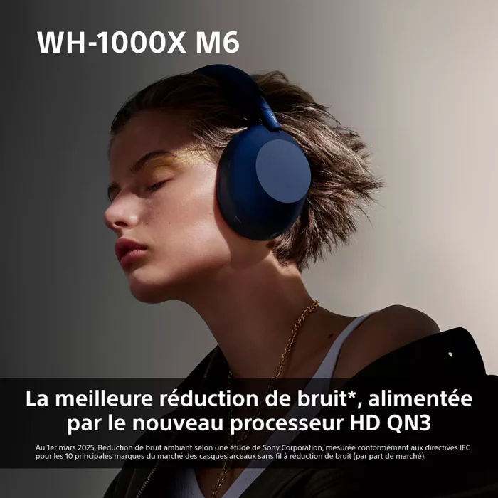 Casque SONY WH-1000XM6 IA Bleu – Image 5