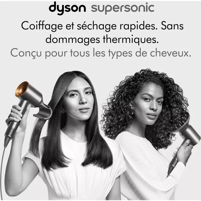 Sèche cheveux DYSON Supersonic HD07 nickel/cuivré – Image 2