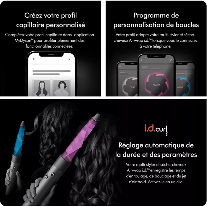 Fer multistyle DYSON Airwrap i.d. cheveux bouclés à frisés - céramique/topaze – Image 3