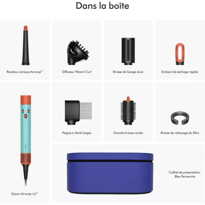 Fer multistyle DYSON Airwrap i.d. cheveux bouclés à frisés - céramique/topaze – Image 4
