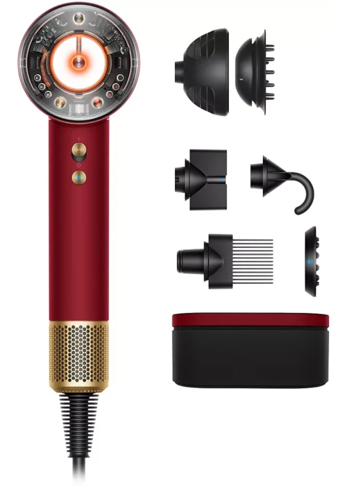 Sèche cheveux DYSON Supersonic Nural rouge et or Edition St Valentin