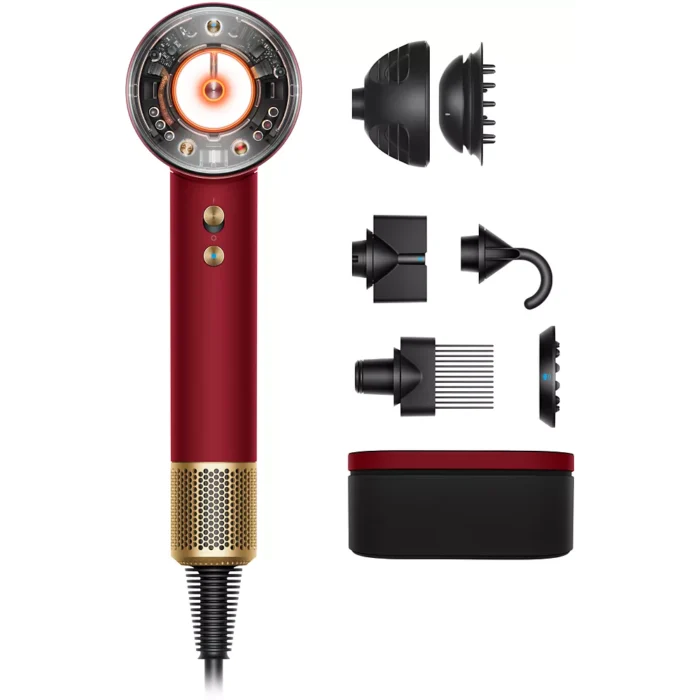 Sèche cheveux DYSON Supersonic Nural rouge et or Edition St Valentin