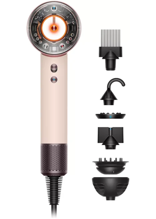 Sèche cheveux DYSON Supersonic Nural cheveux bouclés à frisés Rose Céramique