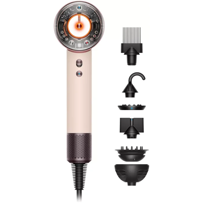 Sèche cheveux DYSON Supersonic Nural cheveux bouclés à frisés Rose Céramique