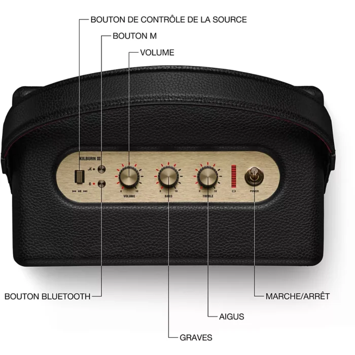 Enceinte portable MARSHALL Kilburn III Black and Brass – Image 6