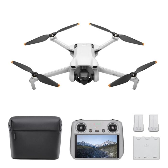 Drone Dji Mini 3 Fly More Combo avec radiocommande smart controller Gris – Image 2