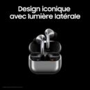 Ecouteurs sans fil Samsung Galaxy Buds3 Pro Bluetooth avec réduction active du bruit Argent