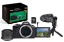 Pack Fnac Appareil photo hybride Canon EOS R50 Noir + RF-S 18-45mm f/4.5-6.3 IS STM + Micro + Trépied + Télécommande + carte SD + Chargeur