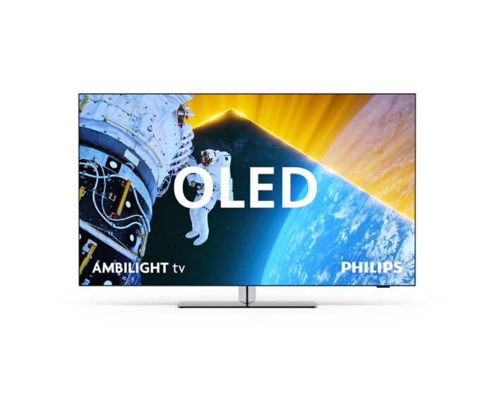 TV OLED Ambilight Philips 55OLED849 139 cm 4K UHD Google TV 2024 Métal satiné – Image 2