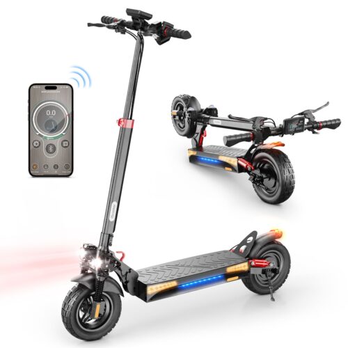 Trottinette Electrique iScooter iX4 -800W,Vitesse Maxi 45km/h,4 Modes, Double Amortisseurs,Pneus 10 Pouces, Autonomie 45km,Pliable -Avec APP