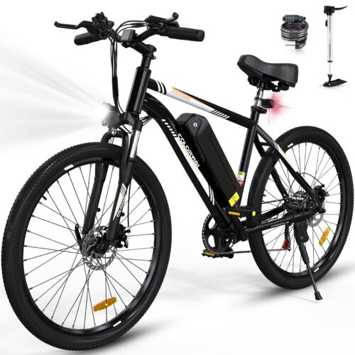 Vélo Électrique 26 Pouces - COLORWAY - BK15 - Batterie 36V 15Ah - 7 Vitesses, VTT Ville EBike - Noir