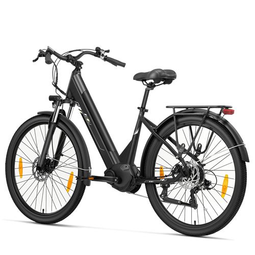 Vélo électrique Touroll Urbano 3, moteur central 250 W, batterie 36 V 13 Ah, pneus 27,5 pouces, vitesse maximale 25 km/h