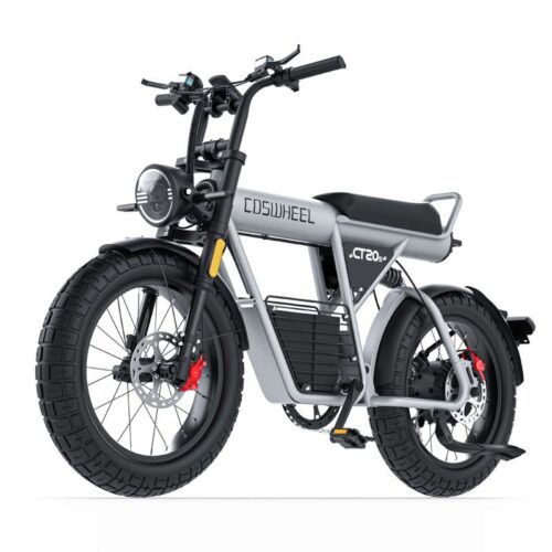 20*5 Vélo électrique COSWHEEL CT20S,60V27.5AH Batterie, 2000W,65KM/H,Frein à huile hydraulique,Autonomie 150KM