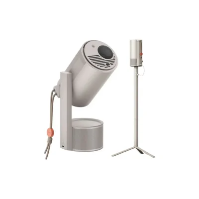 Vidéoprojecteur Xgimi pack MoGo 3 Pro, Full HD, 450 lumens, Google TV + pied avec batterie intégrée de 2h30 d'autonomie.