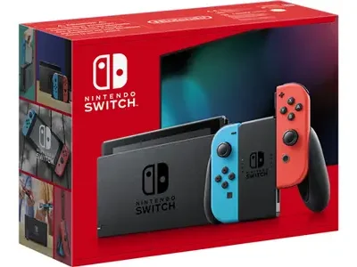 Console Nintendo Switch Nintendo avec paire de Joy-Con Rouge et Bleu Neon V3